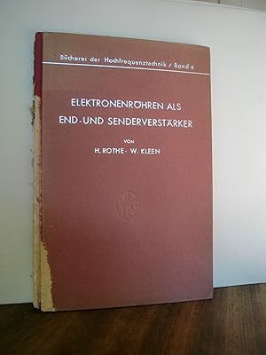 Image du vendeur pour Elektronenrhren als End- und Senderverstrker (Bcherei der Hochfrequenztechnik Band 4) mis en vente par Antiquarische Bcher Schmidbauer