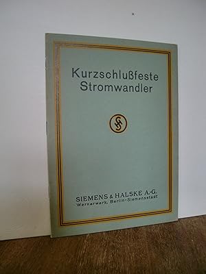 Seller image for Kurzschlufeste Stromwandler for sale by Antiquarische Bcher Schmidbauer