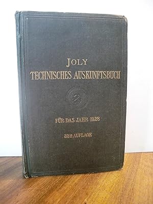 Technisches Auskunftsbuch für das Jahr 1928, Eine alphabetische Zusammenstellung des Wissenwerten...