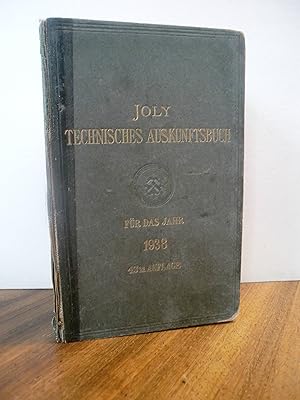 Technisches Auskunftsbuch für das Jahr 1938, Eine alphabetische Zusammenstellung des Wissenwerten...