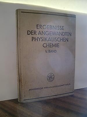 Imagen del vendedor de Ergebnisse der angewandten physikalischen Chemie, V.Band: Fortschritte der Photographie a la venta por Antiquarische Bcher Schmidbauer