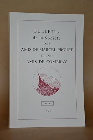 Image du vendeur pour Bulletin Marcel Proust, n 31 mis en vente par Librairie Raimbeau