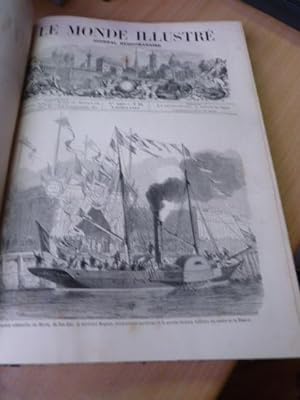 Le Monde illustré, journal hebdomadaire. Tome III, second semestre complet 1858. Du n°64 du 3 jui...