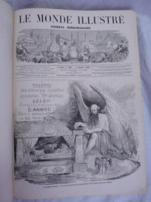 Le Monde illustré, journal hebdomadaire. Tome XVI, premier semestre complet 1865. Du n°404 du 7 j...