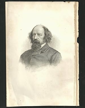 Bild des Verkufers fr Alfred Lord Tennyson, Steel Engraved Portrait zum Verkauf von Legacy Books II