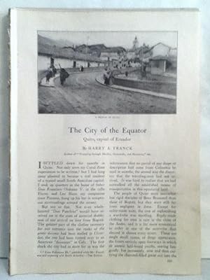 Seller image for The City Of The Equator: Quito, Capital Of Ecuador for sale by Legacy Books II