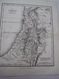 map of Canaan or The Holy Land