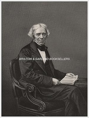 Seller image for A fine original antique engraved portrait of Michael Faraday F.R.S., engraved on steel by D.J. Pound from a photograph by Mayall of Regent Street. for sale by Bristow & Garland