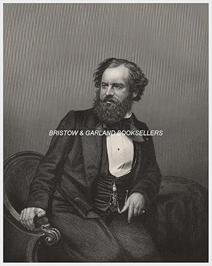 Imagen del vendedor de A fine original antique engraved portrait of Albert Smith, engraved on steel by D.J. Pound from a photograph by Mayall of Regent Street. a la venta por Bristow & Garland