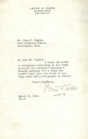 TYPED LETTER SIGNED