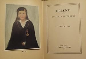 Seller image for HELENE AND OTHER WAR VERSES for sale by Antic Hay Books