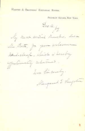 Bild des Verkufers fr Autograph Letter Signed zum Verkauf von Antic Hay Books