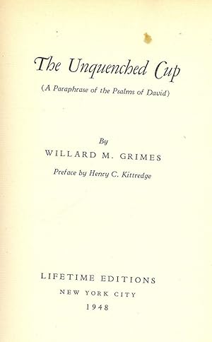 THE UNQUENCHED CUP