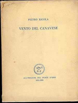 Imagen del vendedor de VENTRO DEL CANAVESE a la venta por Antic Hay Books