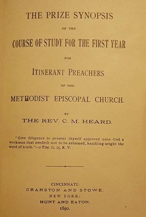 THE PRIZE SYNOPSIS OF THE COURSE OF STUDY FOR THE FIRST YEAR