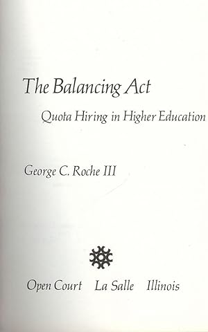 THE BALANCING ACT: QUOTA HIRING IN HIGHER EDUCATION