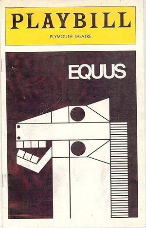 Image du vendeur pour EQUUS PLAYBILL PROGRAM mis en vente par Antic Hay Books