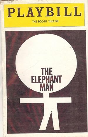 Seller image for THE ELEPHANT MAN PLAYBILL PROGRAM for sale by Antic Hay Books