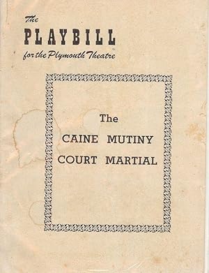 THE CAINE MUTINY COURT MARTIAL PLAYBILL PROGRAM