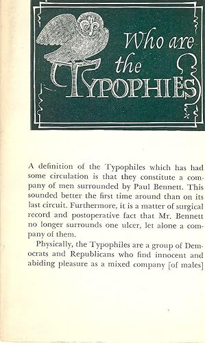 WHO ARE THE TYPOPHILES