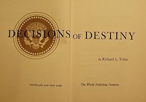 Imagen del vendedor de DECISIONS OF DESTINY a la venta por Antic Hay Books