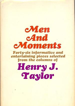 MEN AND MOMENTS