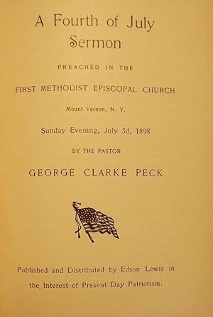 FIRST METHODIST EPISCOPAL CHURCH MOUNT VERNON, NY 15 SERMONS SIGNED