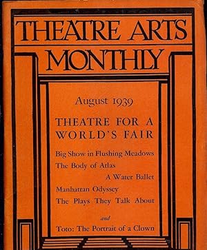Imagen del vendedor de Theatre Arts Monthly, August, 1939 a la venta por Antic Hay Books