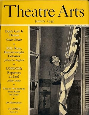 Imagen del vendedor de Theatre Arts Magazine, January, 1945 a la venta por Antic Hay Books