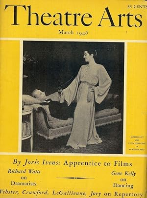 Imagen del vendedor de Theatre Arts Magazine, March, 1946 a la venta por Antic Hay Books