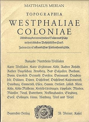 Bild des Verkufers fr TOPOGRAPHIA WESTPHALIAE COLONIAE (Reprint) zum Verkauf von ART...on paper - 20th Century Art Books