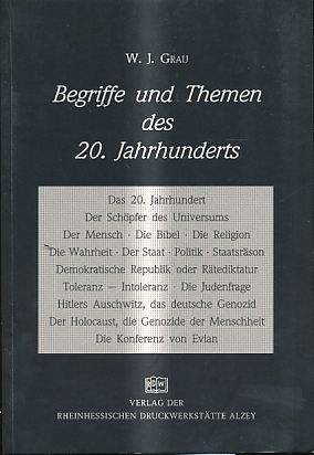 Seller image for Begriffe und Themen des 20. Jahrhunderts. for sale by Fundus-Online GbR Borkert Schwarz Zerfa