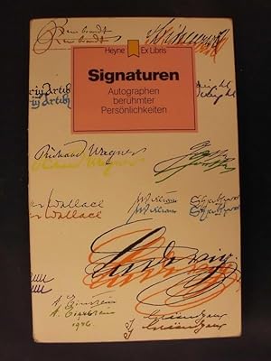 Image du vendeur pour Signaturen - Autographen berhmter Persnlichkeiten mis en vente par Buchantiquariat Uwe Sticht, Einzelunter.