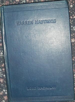 Bild des Verkufers fr Warren Hastings zum Verkauf von eclecticbooks