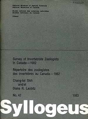 Seller image for Survey of Invertebrate Zoologists in Canada - 1982, Rpertoire des zoologistes des invertbrs au Canada - 1982 for sale by Sylvain Par
