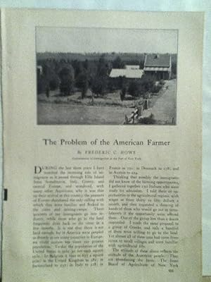 Imagen del vendedor de The Problem Of The American Farmer a la venta por Legacy Books II