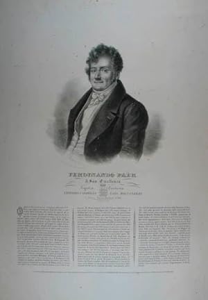 Immagine del venditore per Ferdinando Par. A Sua Eccelenza Signora Contessa Vitoria Castelli nata Mignanelli. Lithographie v. Vincenzo Roscioni. (Rom), Danesi fr Savino Rocchetti 1845, 65 x 48 cm (Blattgr.) venduto da Antiquariat Johannes Mller