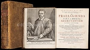 Seller image for De praesagienda vita et morte aegrotantium libri septem. In quibus ars tota Hippocratica praedicenti in aegrotis varios morborum eventus, cum ex veterum medicorum dogmatibus, tum ex longa accurataque observatione, nova methodo elucescit cum praefatione Hermann Boerhaave. Juxta editionem alteram Leidensem. accuravit Hieron. Dav. Gaubius. for sale by EOS Buchantiquariat Benz