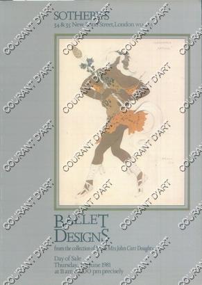 BALLET DESIGNS FROM THE COLLECTION OF MR AND MRS JOHN CARR DOUGHTY. [BRANDARD. AMBROSE. ANISFELD....