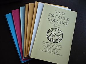 Imagen del vendedor de The Private Library: Third Series Volume 2:4 through to Volume 9:4. (10 Volumes). a la venta por J. King, Bookseller,