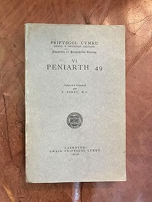 Seller image for Peniarth 49 VI Prifysgol Cymru for sale by Three Geese in Flight Celtic Books