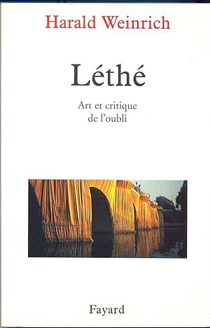 Léthé. Art et critique de l'oubli