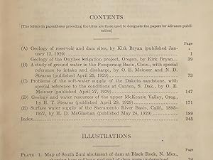 Contributions to the Hydrology of the United States 1928. Water-Supply Paper 597