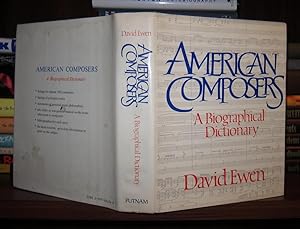 Seller image for AMERICAN COMPOSERS A Biographical Dictionary for sale by Rare Book Cellar