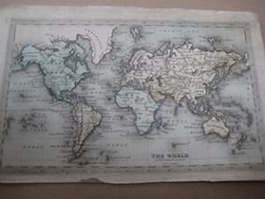 Seller image for Original-Landkarte "The World on Mercator`s Projecetion for sale by Alte Bcherwelt