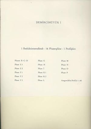 Demircihüyük. Die Ergebnisse der Ausgrabungen 1975 - 1978. Band I: Text u. Pläne. Architektur, St...