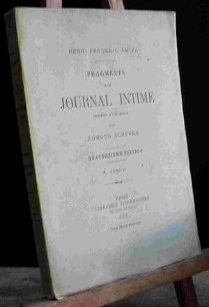 Seller image for FRAGMENTS D'UN JOURNAL INTIME - TOME II for sale by Livres 113