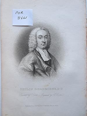 Doddridge, Philip (1702-51) - an Original Antique Engraved Portrait