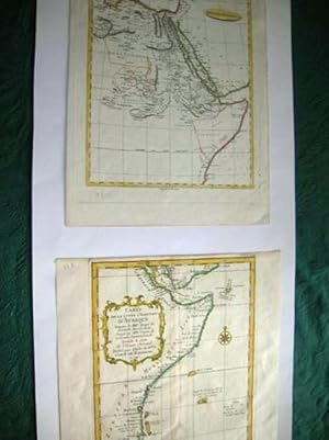 Carte ancienne. Afrique Orientale - Côte orientale d'Afrique. 2 cartes.