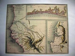 Carte ancienne. Sénégal et dépendances.